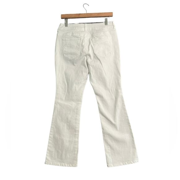 Chico's Women Jeans Size 0R S/4 White So Slimming Bootcut White Festival Resort - Picture 5 of 10